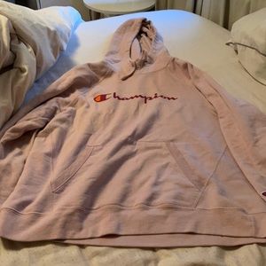 pink champion sweatshirt